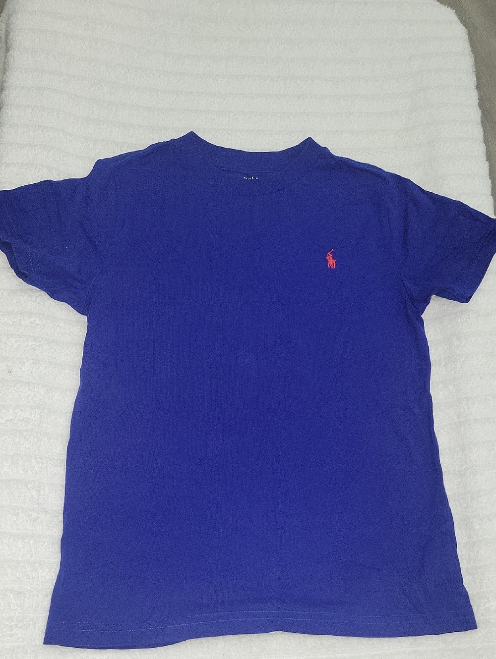 Ralph Lauren Short Sleeve Crewneck Tee - Blue with Red Pony